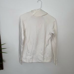 white Lululemon sweatshirt